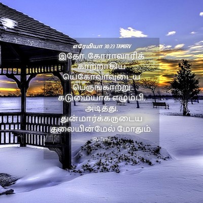 Picture 04 - எரேமியா 30:23 TAMIRV - இதோ, கோராவாரிக் - Bible Verse Picture