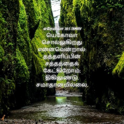 Picture 04 - எரேமியா 30:5 TAMIRV - யெகோவா - Bible Verse Picture