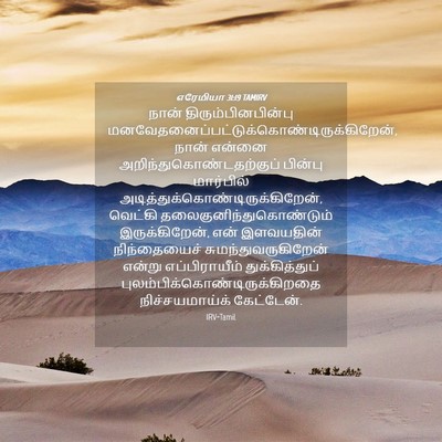 Picture 04 - எரேமியா 31:19 TAMIRV - நான் - Bible Verse Picture