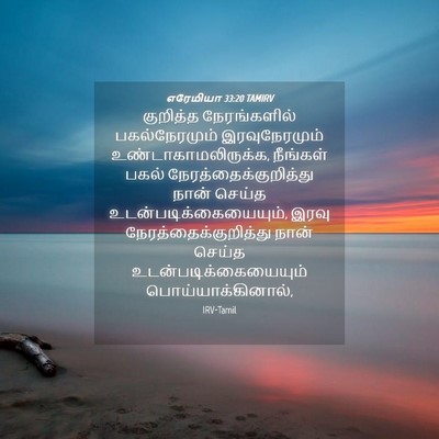 Picture 04 - எரேமியா 33:20 TAMIRV - குறித்த - Bible Verse Picture