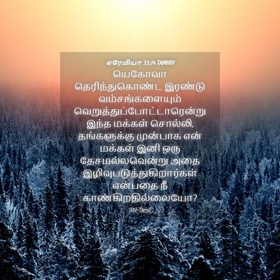 Picture 04 - எரேமியா 33:24 TAMIRV - யெகோவா - Bible Verse Picture