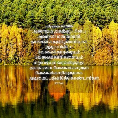 Picture 04 - எரேமியா 34:11 TAMIRV - ஆனாலும் அதற்குப் - Bible Verse Picture