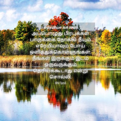 Picture 04 - எரேமியா 36:19 TAMIRV - அப்பொழுது - Bible Verse Picture