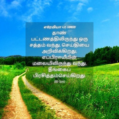 Picture 04 - எரேமியா 4:15 TAMIRV - தாண் - Bible Verse Picture