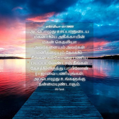 Picture 04 - எரேமியா 40:9 TAMIRV - அப்பொழுது - Bible Verse Picture