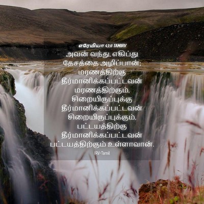 Picture 04 - எரேமியா 43:11 TAMIRV - அவன் வந்து, - Bible Verse Picture