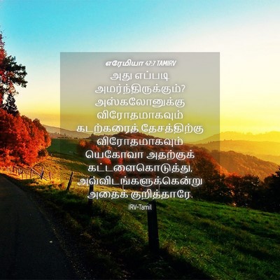 Picture 04 - எரேமியா 47:7 TAMIRV - அது எப்படி - Bible Verse Picture