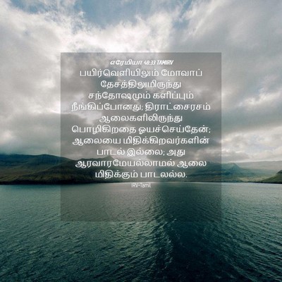 Picture 04 - எரேமியா 48:33 TAMIRV - பயிர்வெளியிலும் - Bible Verse Picture