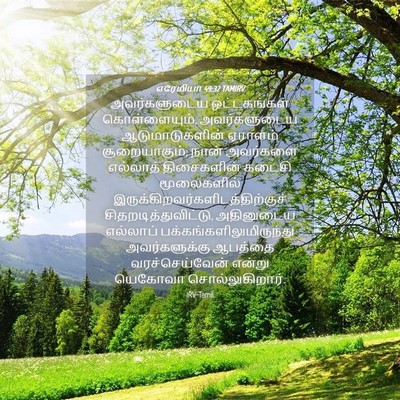 Picture 04 - எரேமியா 49:32 TAMIRV - அவர்களுடைய - Bible Verse Picture