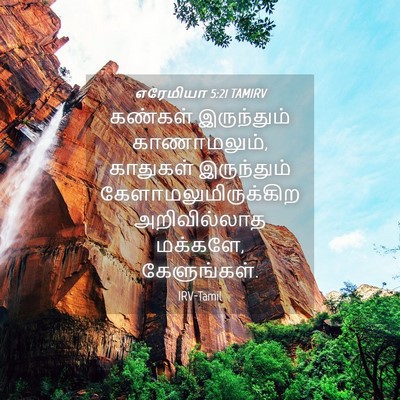Picture 04 - எரேமியா 5:21 TAMIRV - கண்கள் இருந்தும் - Bible Verse Picture