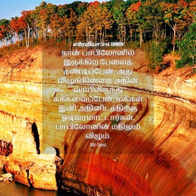 Picture 04 - எரேமியா 51:44 TAMIRV - நான் பாபிலோனில் - Bible Verse Picture