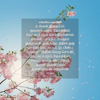 Picture 04 - எரேமியா 51:46 TAMIRV - உங்கள் இருதயம் - Bible Verse Picture