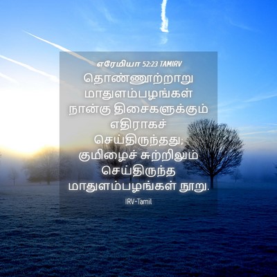 Picture 04 - எரேமியா 52:23 TAMIRV - தொண்ணூற்றாறு - Bible Verse Picture