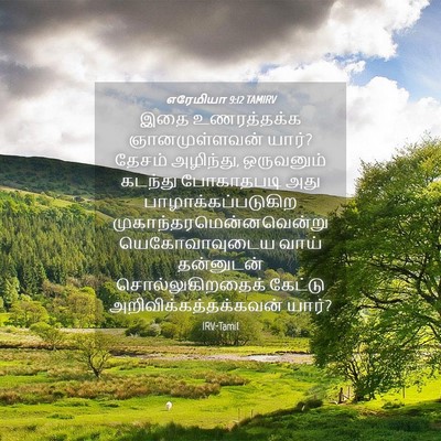 Picture 04 - எரேமியா 9:12 TAMIRV - இதை உணரத்தக்க - Bible Verse Picture