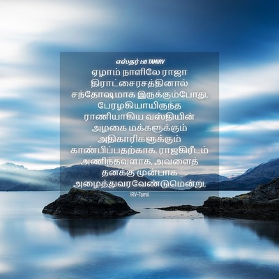 Picture 04 - எஸ்தர் 1:10 TAMIRV - ஏழாம் நாளிலே ராஜா - Bible Verse Picture