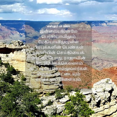 Picture 04 - எஸ்தர் 1:18 TAMIRV - இன்றையதினமே - Bible Verse Picture
