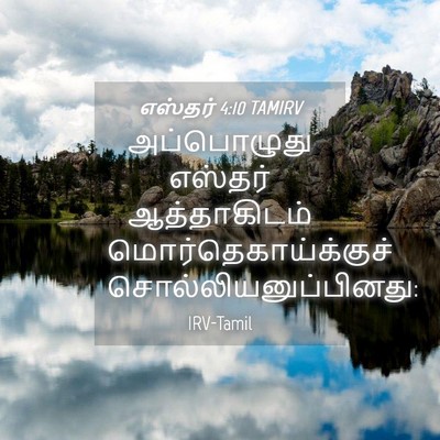 Picture 04 - எஸ்தர் 4:10 TAMIRV - அப்பொழுது எஸ்தர் - Bible Verse Picture