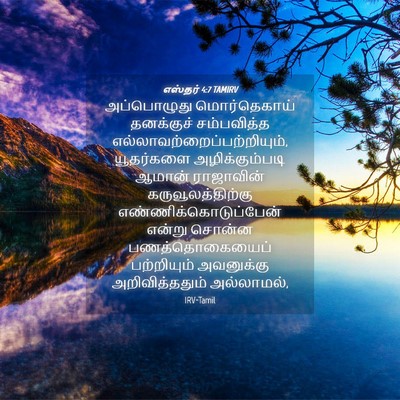 Picture 04 - எஸ்தர் 4:7 TAMIRV - அப்பொழுது - Bible Verse Picture