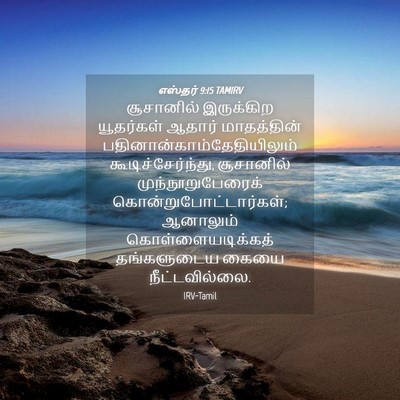 Picture 04 - எஸ்தர் 9:15 TAMIRV - சூசானில் இருக்கிற - Bible Verse Picture
