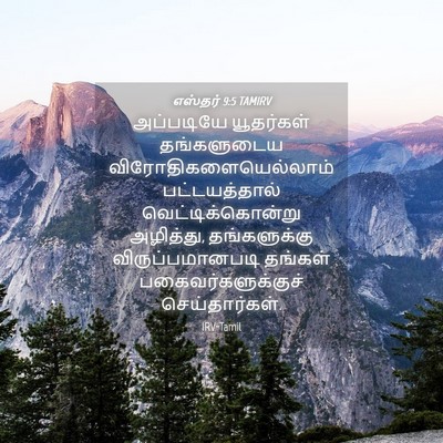 Picture 04 - எஸ்தர் 9:5 TAMIRV - அப்படியே யூதர்கள் - Bible Verse Picture