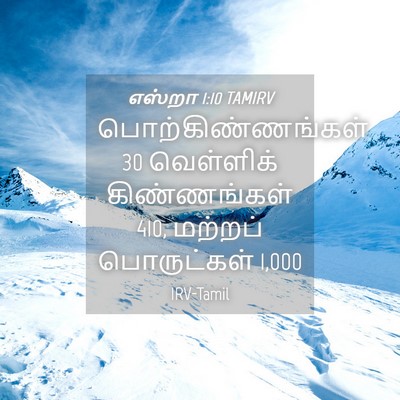Picture 04 - எஸ்றா 1:10 TAMIRV - பொற்கிண்ணங்கள் 30 - Bible Verse Picture
