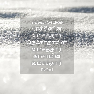 Picture 04 - எஸ்றா 2:48 TAMIRV - ரேத்சீனின் - Bible Verse Picture
