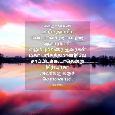 Picture 04 - எஸ்றா 2:63 TAMIRV - ஊரீம் தும்மீம் - Bible Verse Picture