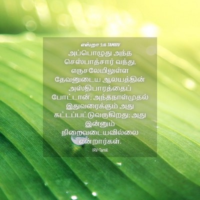 Picture 04 - எஸ்றா 5:16 TAMIRV - அப்பொழுது அந்த - Bible Verse Picture