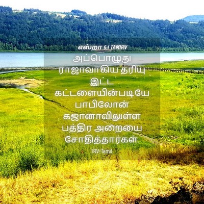 Picture 04 - எஸ்றா 6:1 TAMIRV - அப்பொழுது - Bible Verse Picture