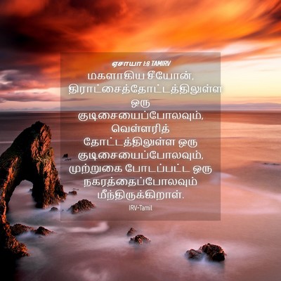 Picture 04 - ஏசாயா 1:8 TAMIRV - மகளாகிய சீயோன், - Bible Verse Picture