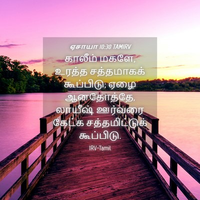 Picture 04 - ஏசாயா 10:30 TAMIRV - காலீம் மகளே, உரத்த - Bible Verse Picture