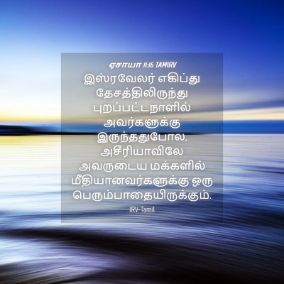 Picture 04 - ஏசாயா 11:16 TAMIRV - இஸ்ரவேலர் எகிப்து - Bible Verse Picture