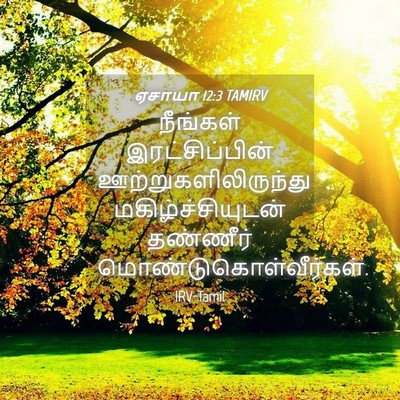Picture 04 - ஏசாயா 12:3 TAMIRV - நீங்கள் - Bible Verse Picture