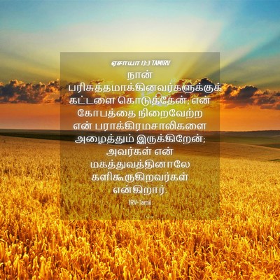 Picture 04 - ஏசாயா 13:3 TAMIRV - நான் - Bible Verse Picture