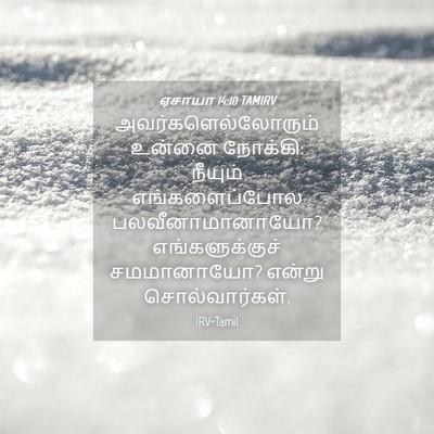 Picture 04 - ஏசாயா 14:10 TAMIRV - அவர்களெல்லோரும் - Bible Verse Picture