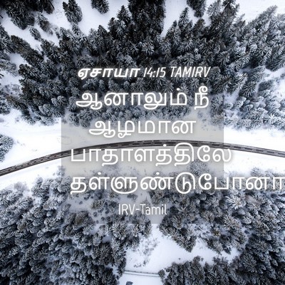 Picture 04 - ஏசாயா 14:15 TAMIRV - ஆனாலும் நீ ஆழமான - Bible Verse Picture