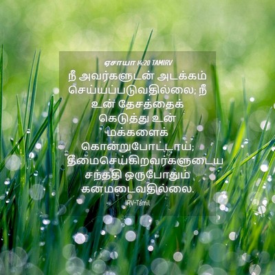 Picture 04 - ஏசாயா 14:20 TAMIRV - நீ அவர்களுடன் - Bible Verse Picture