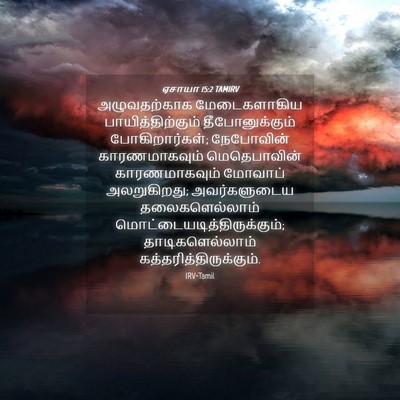 Picture 04 - ஏசாயா 15:2 TAMIRV - அழுவதற்காக - Bible Verse Picture