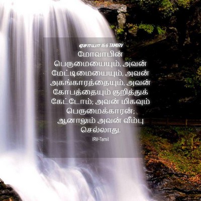 Picture 04 - ஏசாயா 16:6 TAMIRV - மோவாபின் - Bible Verse Picture