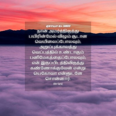 Picture 04 - ஏசாயா 18:4 TAMIRV - நான் - Bible Verse Picture