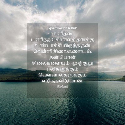 Picture 04 - ஏசாயா 2:21 TAMIRV - மனிதன் - Bible Verse Picture