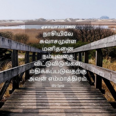 Picture 04 - ஏசாயா 2:22 TAMIRV - நாசியிலே - Bible Verse Picture