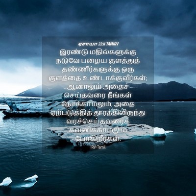 Picture 04 - ஏசாயா 22:11 TAMIRV - இரண்டு - Bible Verse Picture