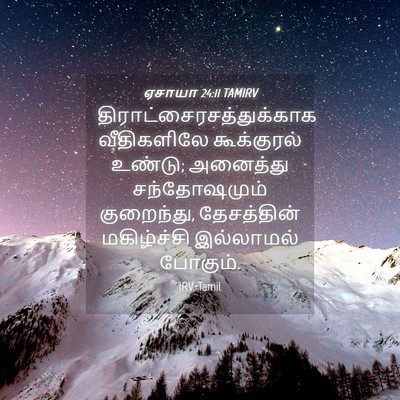 Picture 04 - ஏசாயா 24:11 TAMIRV -  - Bible Verse Picture