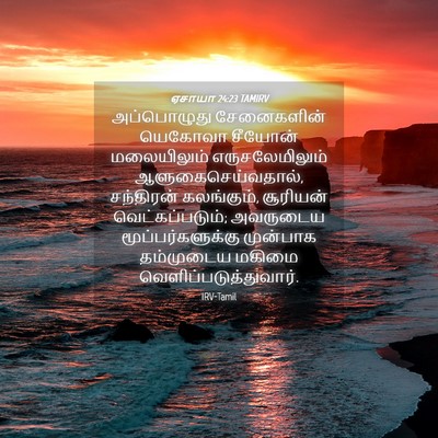 Picture 04 - ஏசாயா 24:23 TAMIRV - அப்பொழுது - Bible Verse Picture