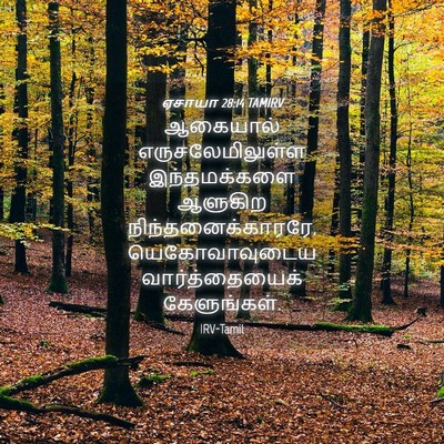 Picture 04 - ஏசாயா 28:14 TAMIRV - ஆகையால் - Bible Verse Picture