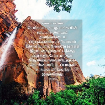 Picture 04 - ஏசாயா 3:14 TAMIRV - யெகோவா தமது - Bible Verse Picture