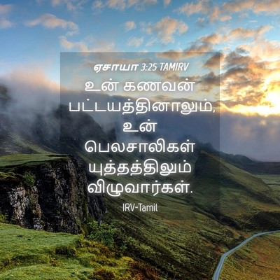 Picture 04 - ஏசாயா 3:25 TAMIRV - உன் கணவன் - Bible Verse Picture