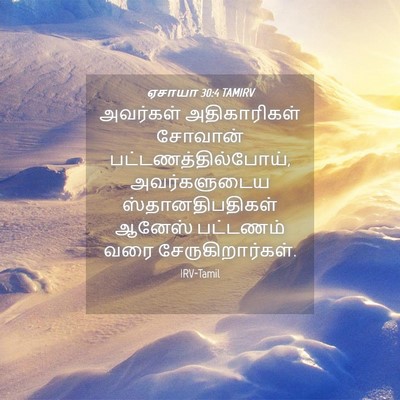Picture 04 - ஏசாயா 30:4 TAMIRV - அவர்கள் - Bible Verse Picture