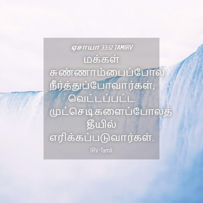 Picture 04 - ஏசாயா 33:12 TAMIRV - மக்கள் - Bible Verse Picture
